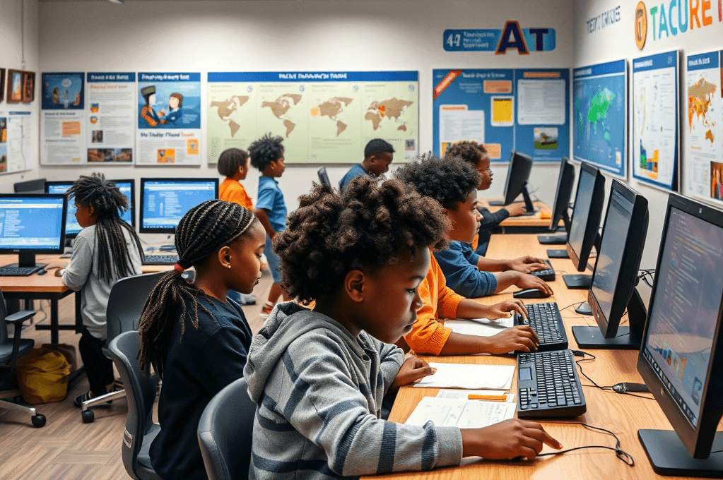 Students in a classroom